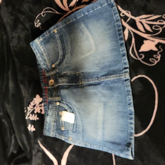 WAS $25  Women's MED  Denim MINI Skirt Condition New - Picture 13 of 14